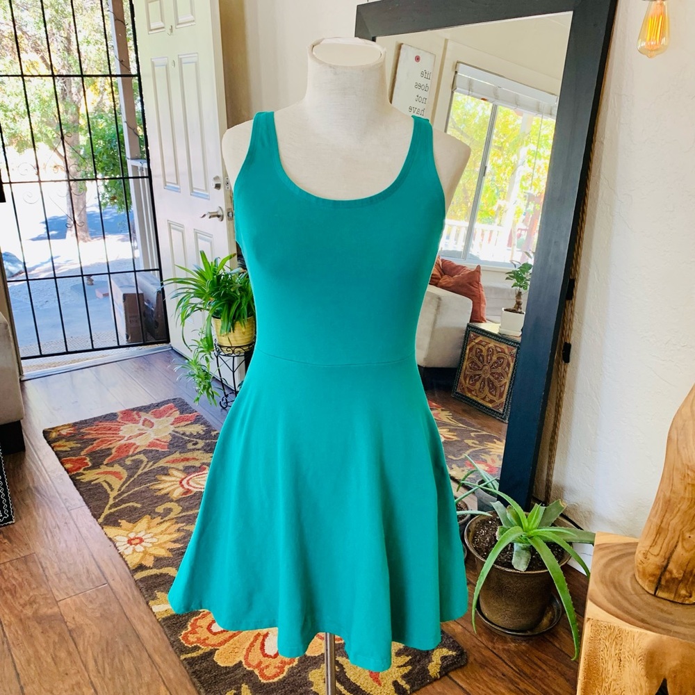 Sexy short green dress